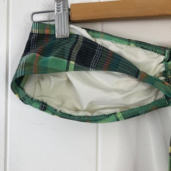 GapBody Green Plaid Bandeau (no padding) - Picture 7 of 10